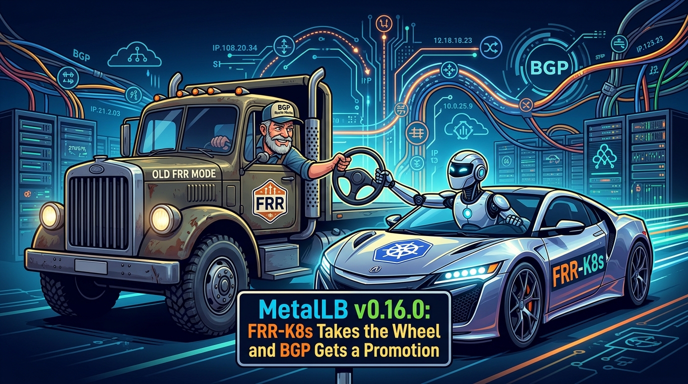 MetalLB v0.16.0: FRR-K8s Takes the Wheel and BGP Gets a Promotion