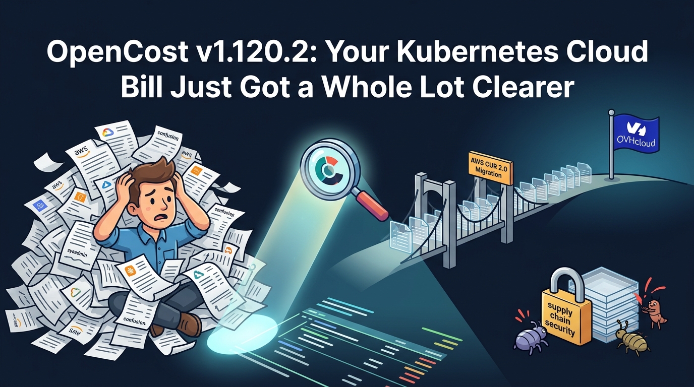 OpenCost v1.120.2: Your Kubernetes Cloud Bill Just Got a Whole Lot Clearer