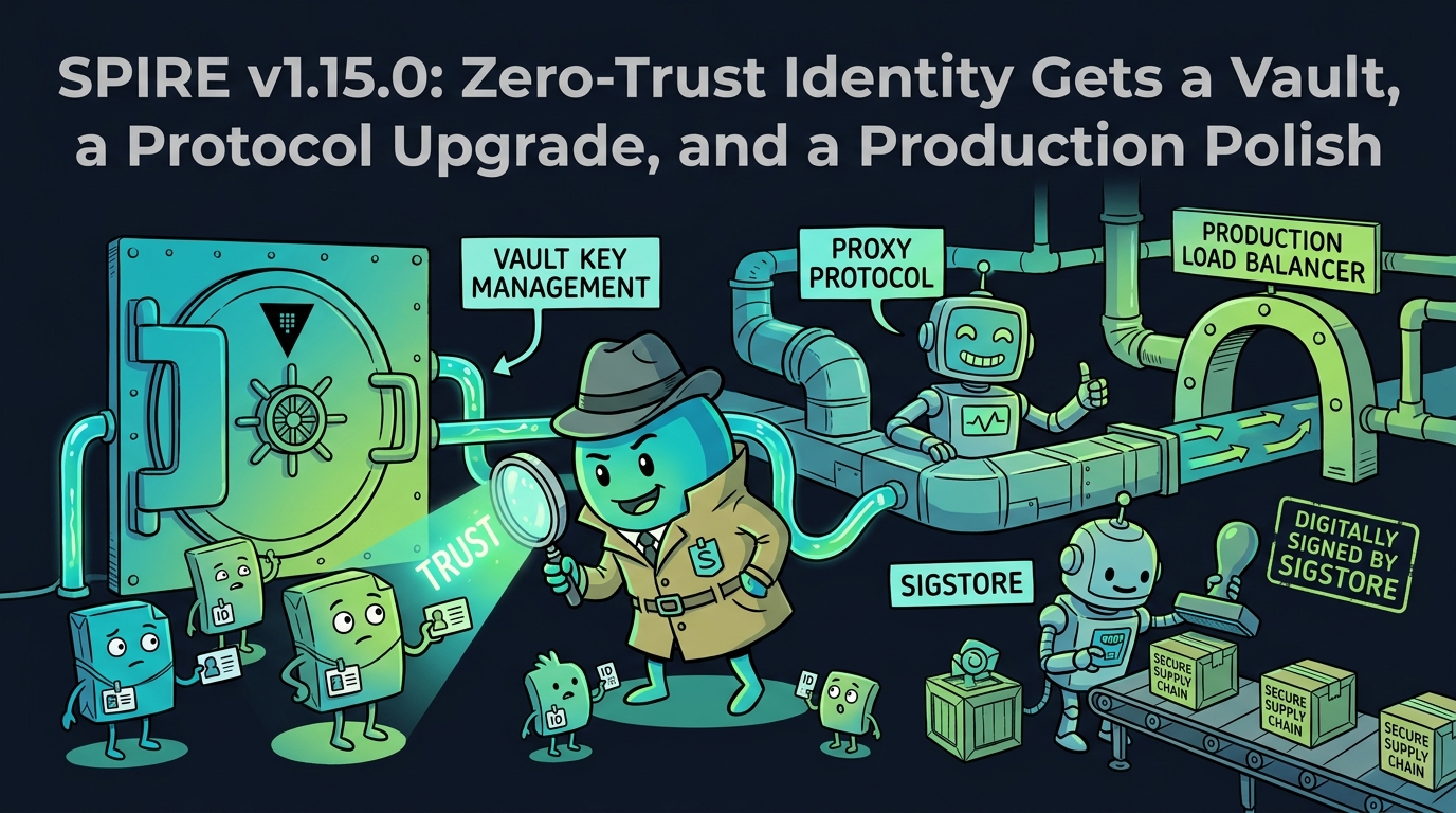 SPIRE v1.15.0: Zero-Trust Identity Gets a Vault, a Protocol Upgrade, and a Production Polish