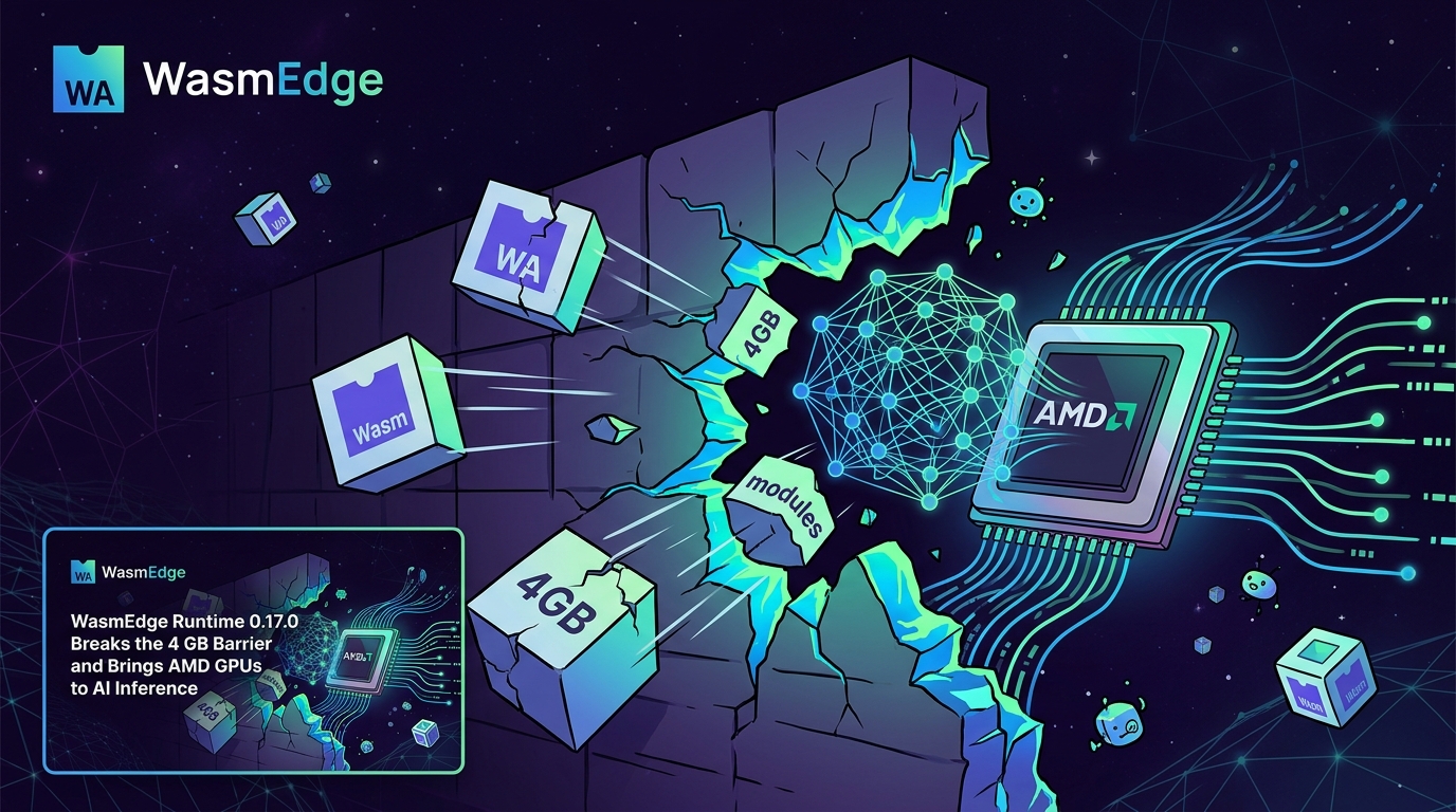 WasmEdge Runtime 0.17.0 Breaks the 4 GB Barrier and Brings AMD GPUs to AI Inference